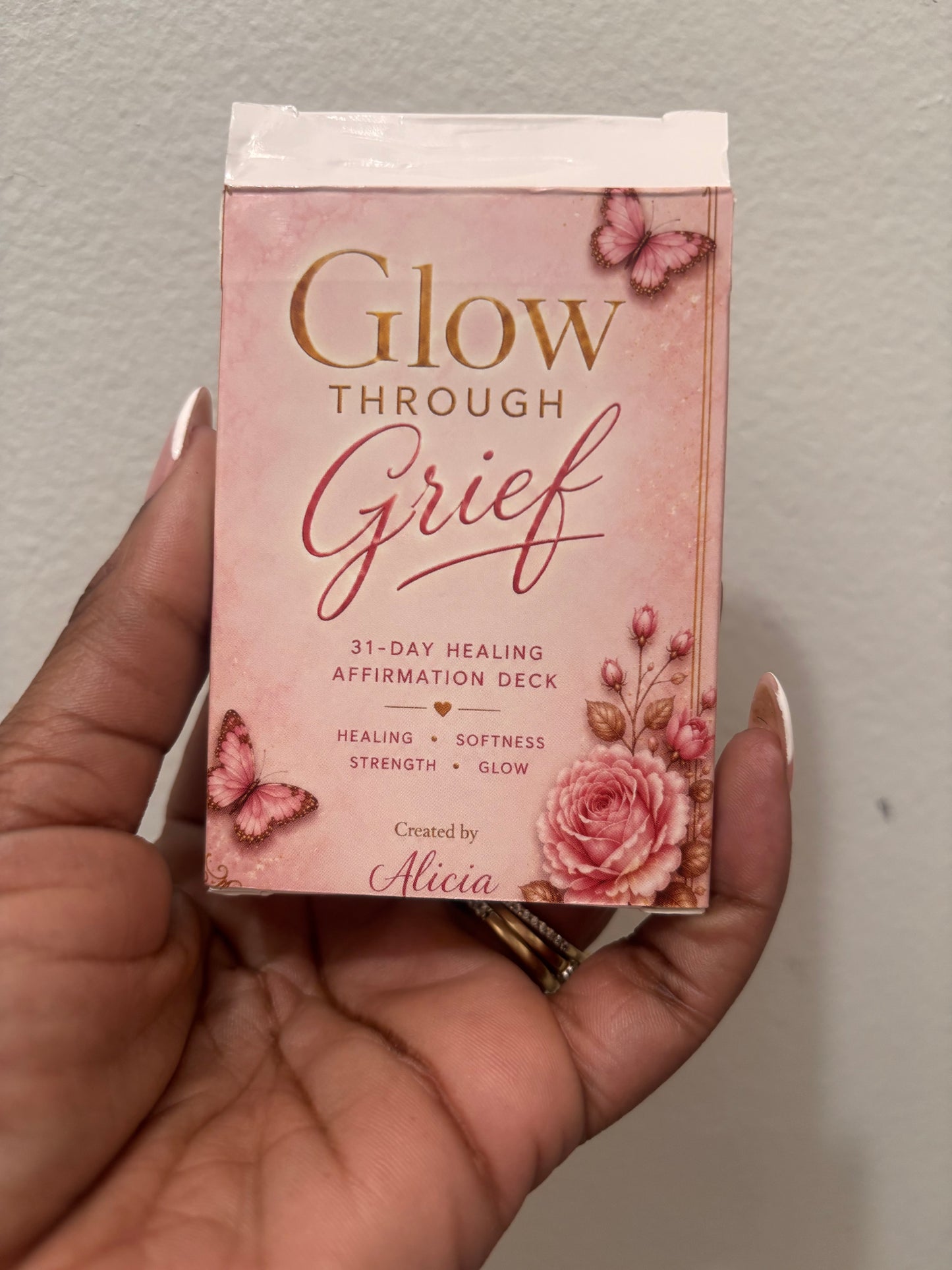 Glowing Through Grief Affirmation Deck - Pre Order